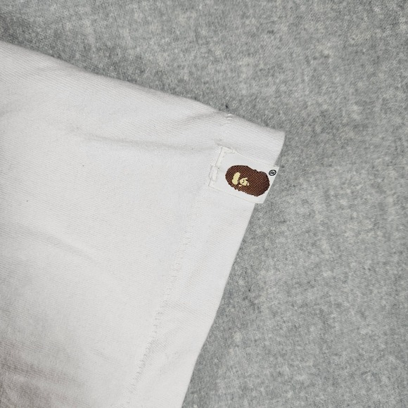 A Bathing Ape Bape White Pink Camo Big Ape Head Logo T Shirt Mens XL - Picture 4 of 6